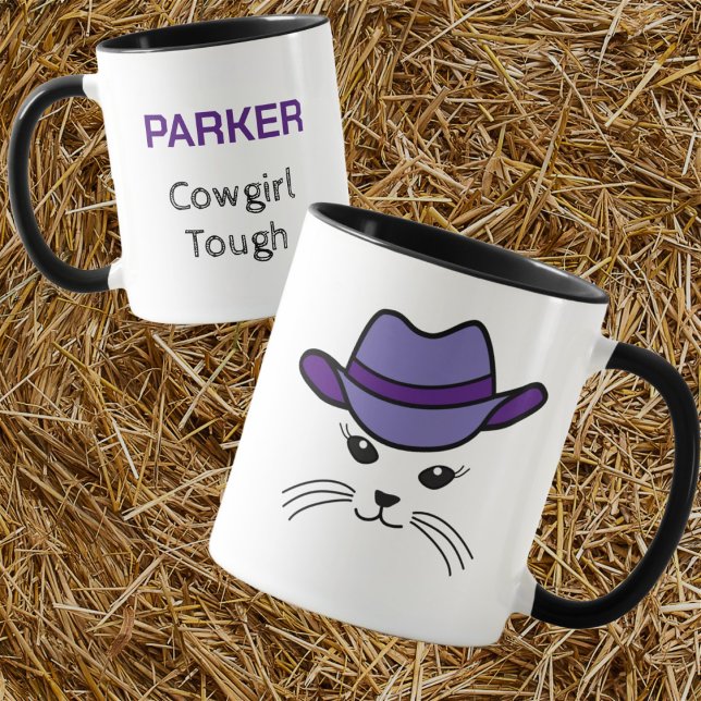 Customisable Little Cat Cowboy Mug (Creator Uploaded)