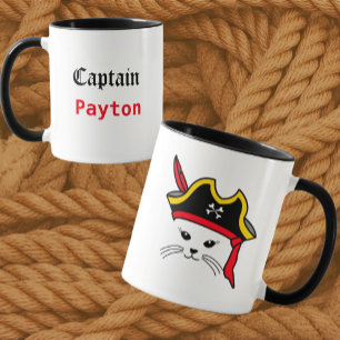 Customisable Little Cat Pirate  Mug