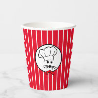 Customisable Little Chef Birthday Paper Cups