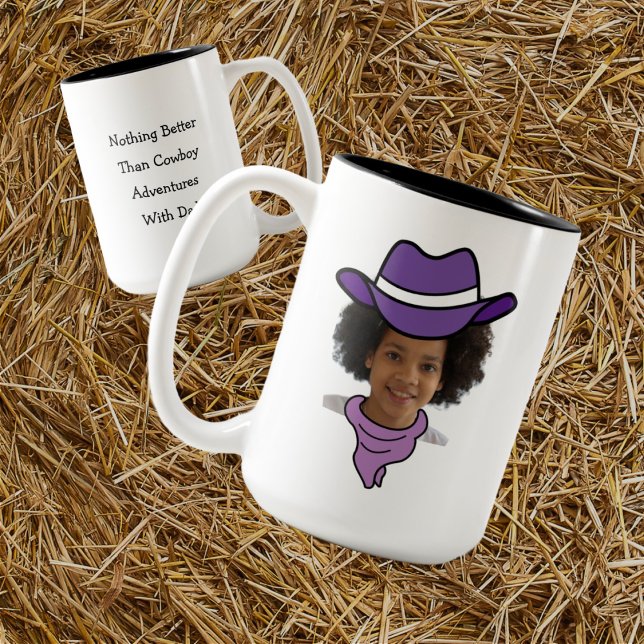 Customisable Little Cowboy or Cowgirl Photo Mug (Creator Uploaded)