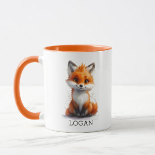 Customisable 'Logan' Fox Mug