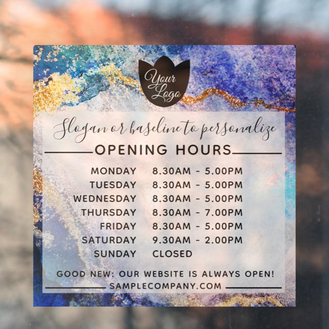  Customisable Logo And Text Business Opening Hours (Creator Uploaded)