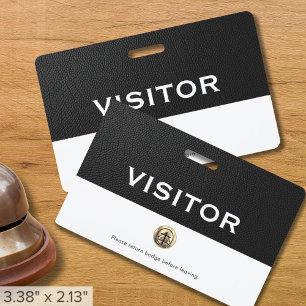 Customisable Logo Company Visitor Badge ID Badge