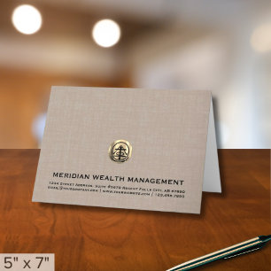 Customisable Logo Thank You Note Card