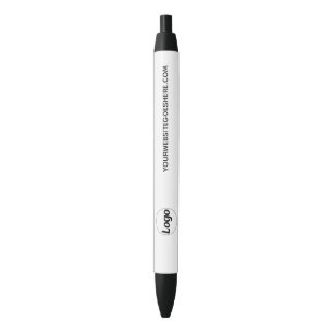Customisable logo website simple business black ink pen