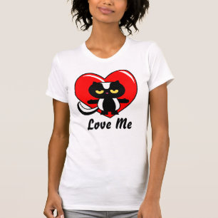 Customisable Love Me Skunk Heart Valentine T-Shirt