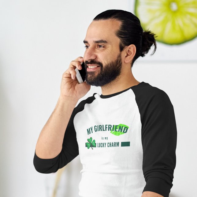 Customisable Lucky Charm Kiss Shamrock Mens T-Shirt (Creator Uploaded)