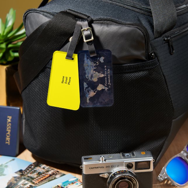 Customisable Luggage Tag (Front & Back)