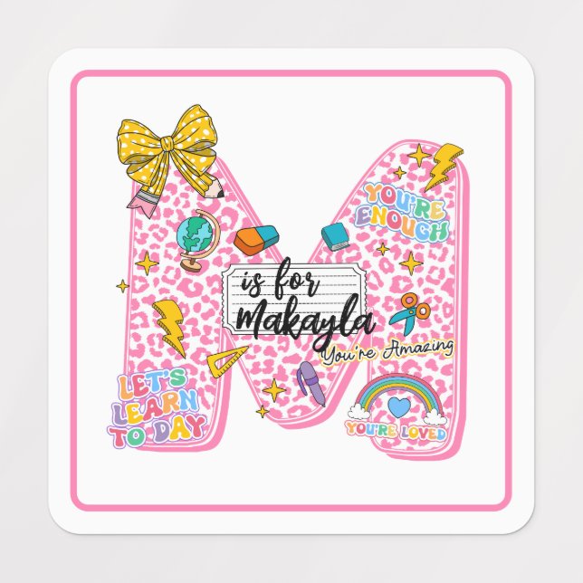 Customisable “M is for” Alphabet Art – Inspiration (Design 1)