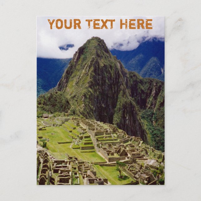 Customisable Machu Picchu, Peru Postcard (Front)