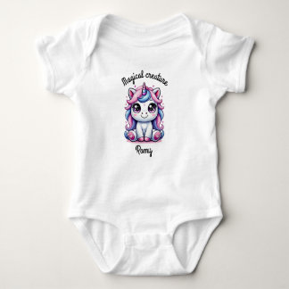 Customisable Magical unicorn Baby Bodysuit