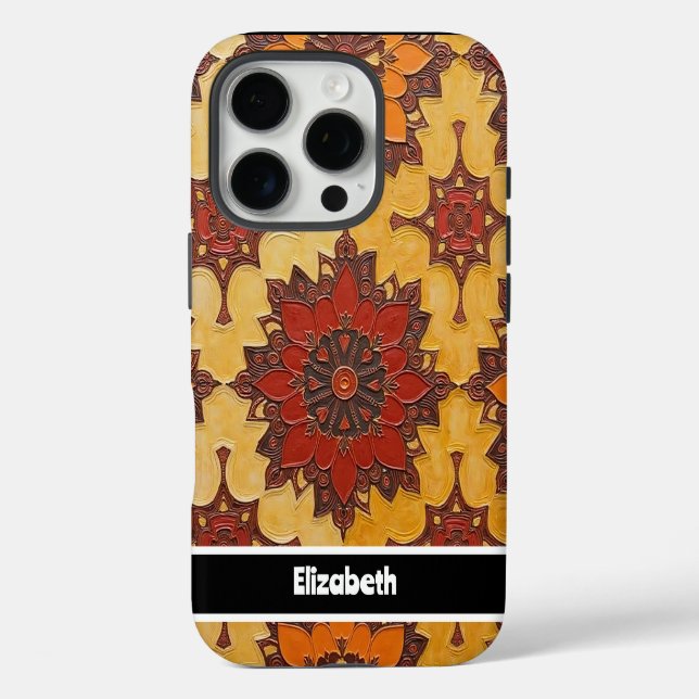 Customisable Mandala Bloom Phone Cover (Back)