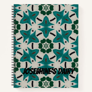 Customisable Mandala Dairy. Geometric Designed Notebook