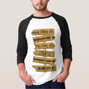 Customisable "MASH" style signpost ver 2.0 Tri-Bl T-Shirt