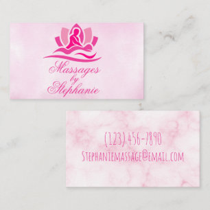 Customisable Massage Therapist Business Card