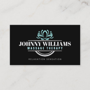 Customisable Massage Therapy Business Cards