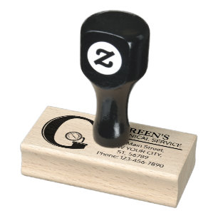 Customisable Mechanical monogram. Initial "G" Rubber Stamp