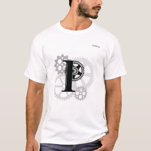 Customisable Mechanical monogram. Initial "P" T-Shirt