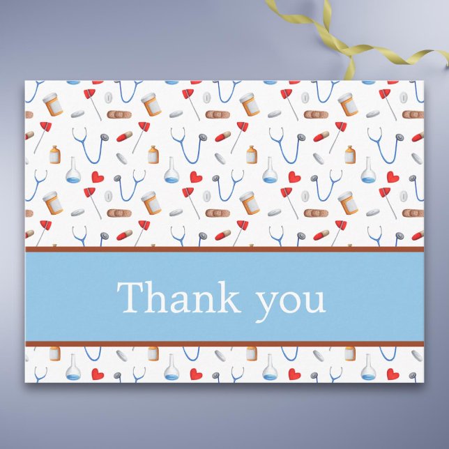 Customisable medical equipment thank you postcard (Creator Uploaded)