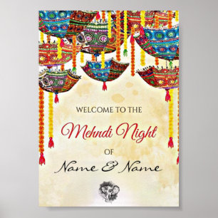 Customisable Mehnidi Welcome Poster