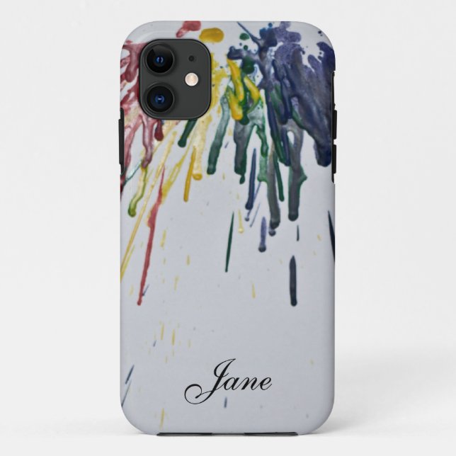 Customisable Melted Crayons Case-Mate iPhone Case (Back)
