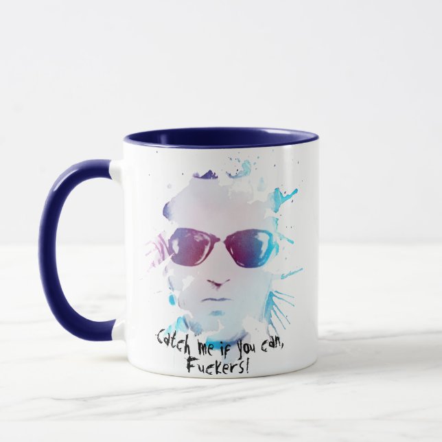 Customisable Meme D.B. Cooper, Catch Me If You Can Mug (Left)
