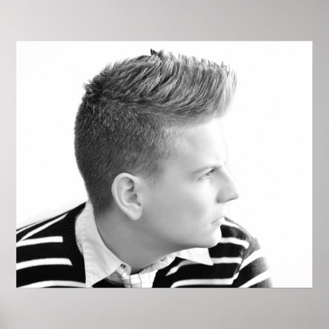 Customisable  Men's Salon Poster (Front)