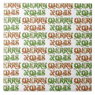 Customisable Merry Xmas Tile