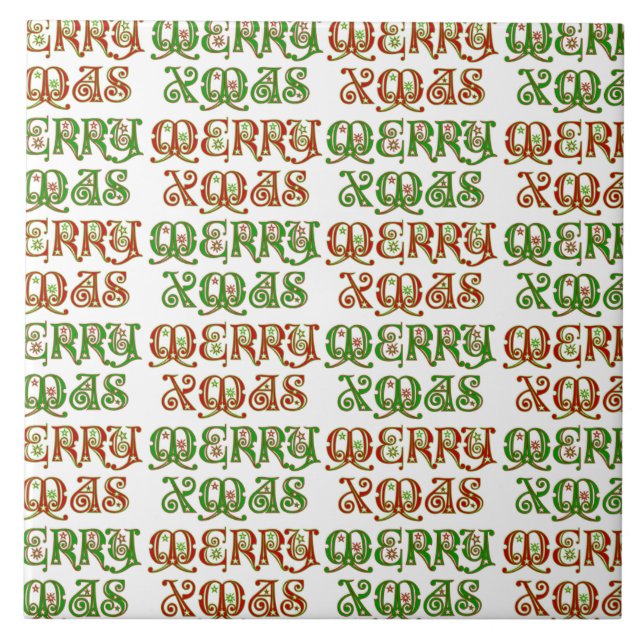 Customisable Merry Xmas Tile (Front)