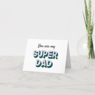 Customisable message for Superdad Thank You Card