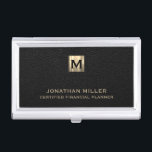Customisable Metal Business Card Case<br><div class="desc">Elevate your professional presentation with this Customisable Metal Business Card Case, designed for financial planners, wealth managers, financial advisors, and business professionals. Crafted with high-quality all-metal construction, this case exudes durability and style. The brushed metal monogram initial logo adorns the top, harmonising with your name and title or custom text...</div>
