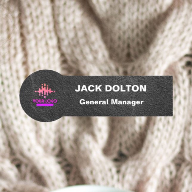 Customisable Metallic Name Tag for Company Staff (Creator Uploaded)