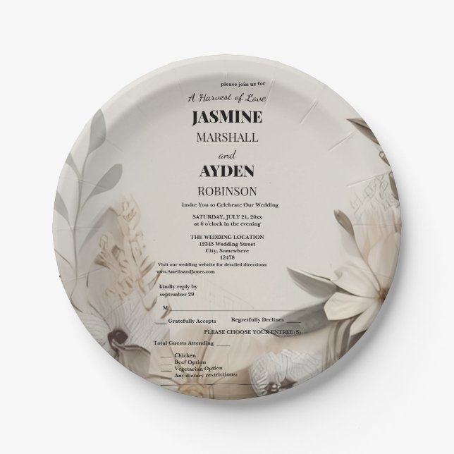 Customisable Milestone Celebration Cards Paper Plate (Front)