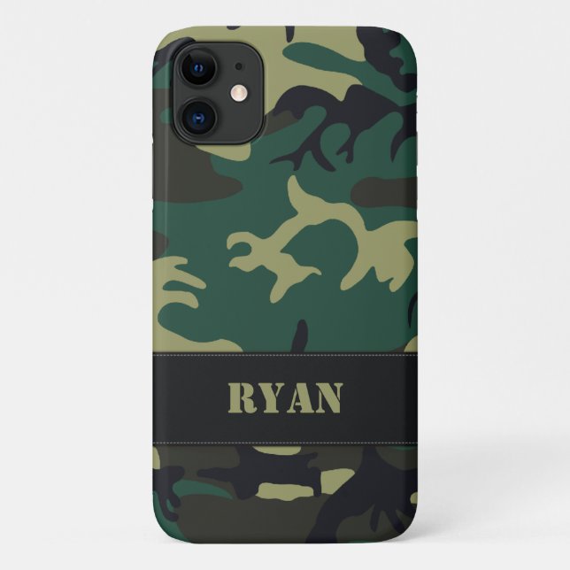 Customisable Military Camo iPod Touch Case (Back)
