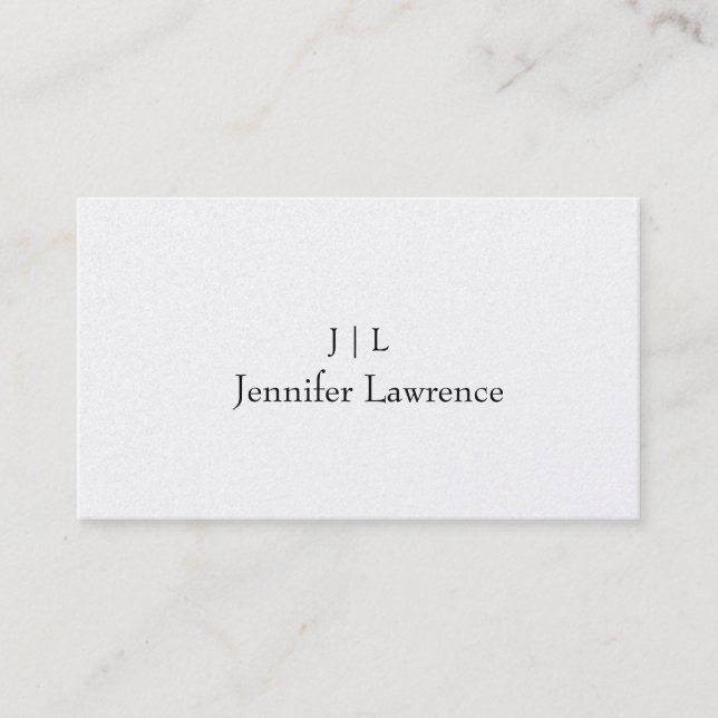Customisable minimalist bussiness card  (Front)