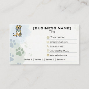 Customisable Minimalist Dog Trainer Business Card 