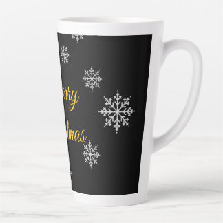 Customisable Minimalist Rustic Elegant winter them Latte Mug