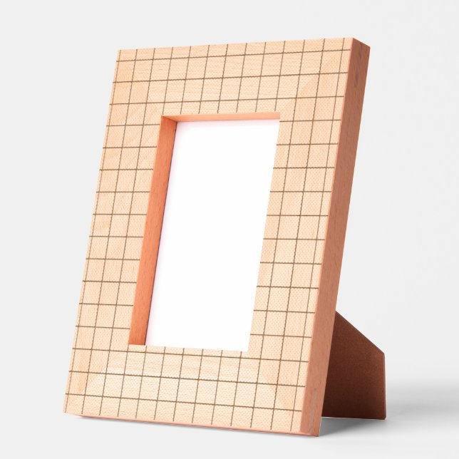 Customisable Minimalist White Grid Texture Etched Frames (Left)