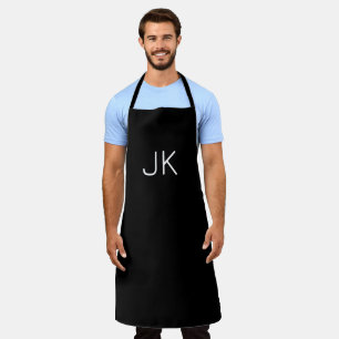Customisable minimalistic initials name apron