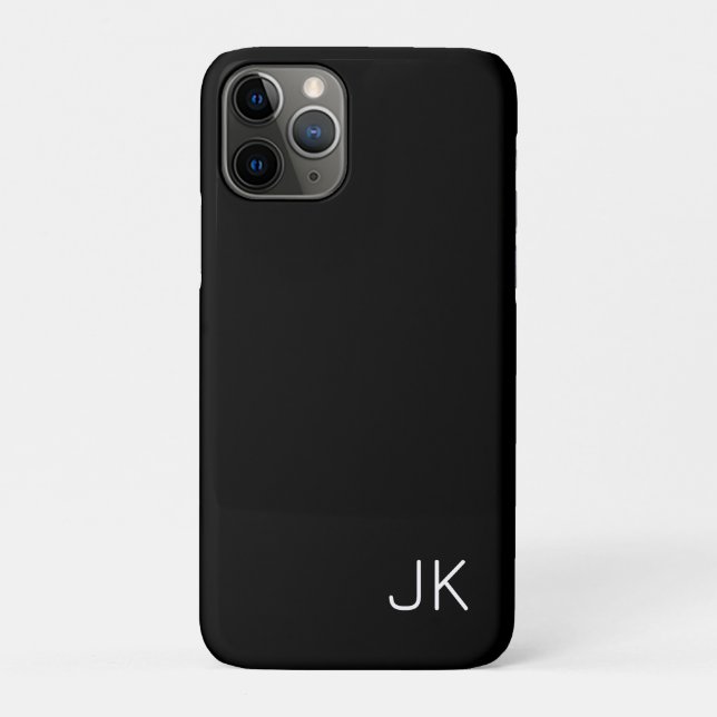 Customisable minimalistic initials name Case-Mate iPhone case (Back)