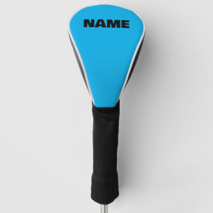 Customisable minimalistic initials name golf head cover