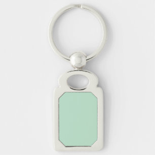 Customisable Mint Green Metal Keychain for Gifts