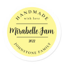 Customisable Mirabelle Jam Sticker