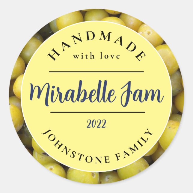 Customisable Mirabelle Jam Sticker (Front)