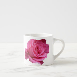 Customisable Miriam name monogram pink rose floral Espresso Cup
