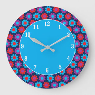 Customisable Mod Flower Power Large Clock