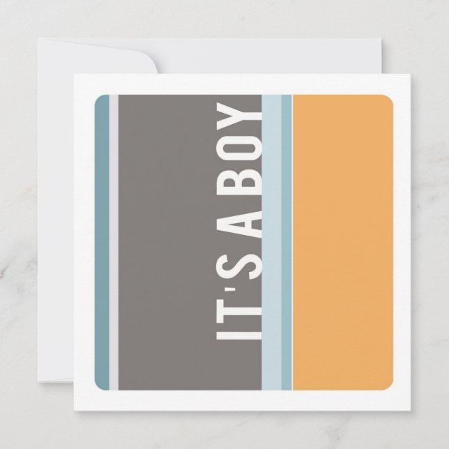Customisable Modern Baby Shower Invitation (Front)