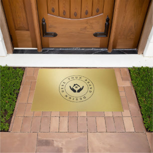 Customisable Modern Business Logo  Doormat