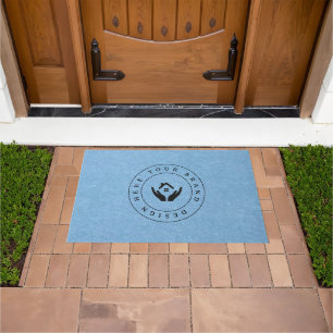 Customisable Modern Business Logo Doormat