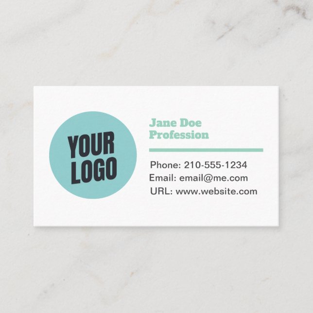 Customisable Modern Minimalistic Business Card (Front)